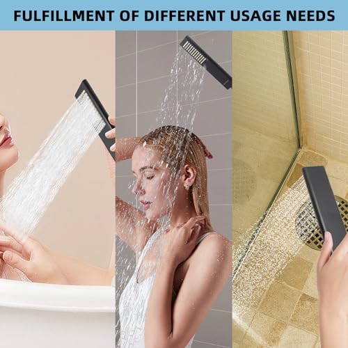 Solid Brass Handheld Shower Head with Adjustable Hose Set