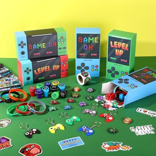 HyDren 147 Pcs Video Game Party Favors Set