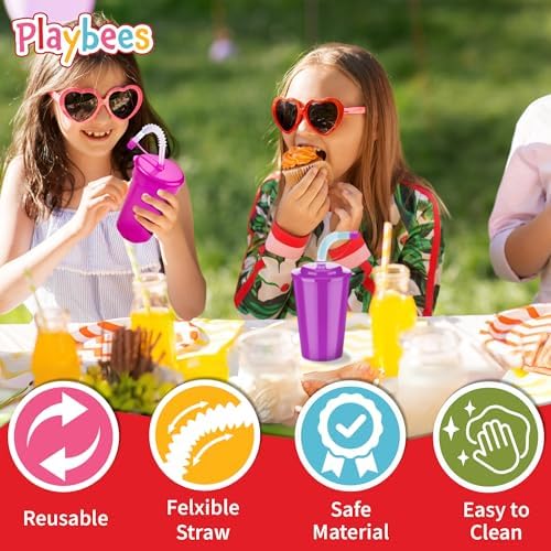 12 Pack Neon Sipper Cups 6 Oz Spill Proof