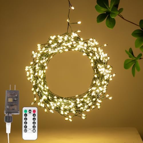 Firecracker Fairy Lights 33FT 300Leds Waterproof Twinkle String Light with Remote Control
