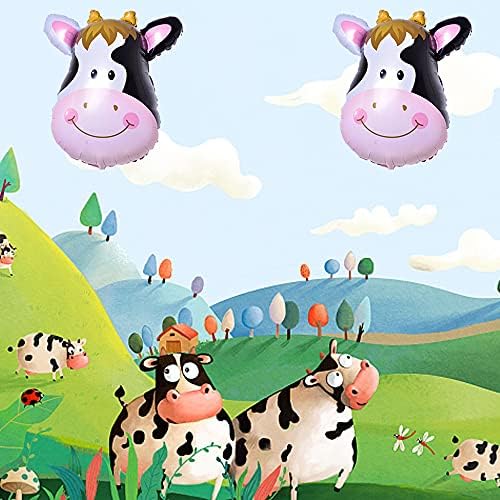 Farm Animal Balloons Pig Cow Horse Donkey 3PCS