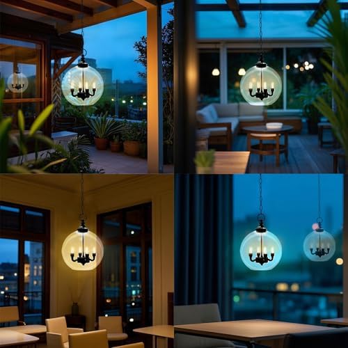 Battery Operated LED Chandelier for Outdoor Use