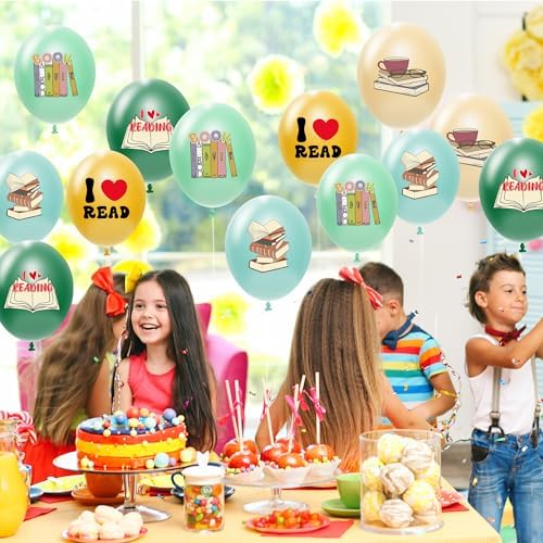 50Pcs Book Themed Balloons for Birthday Party Decor
