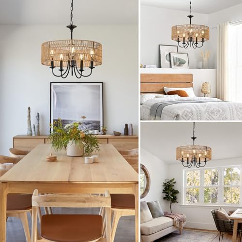 Modern Farmhouse Chandelier with 5 Lights
