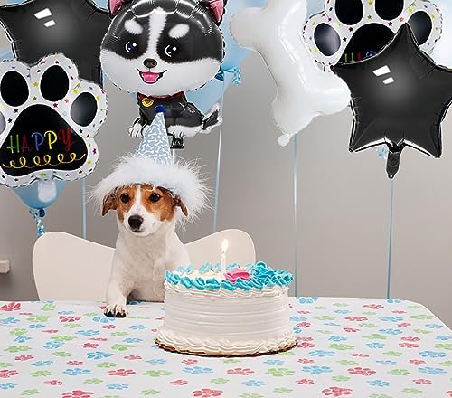 6pcs Cute Husky Dog Balloons for Birthday Decorations