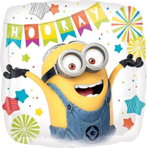 Anagram Minions 2nd Birthday Foil Balloons 8 pc