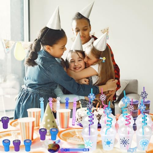 Frozen Party Favors Snowflake Princess Theme 170PCS Set