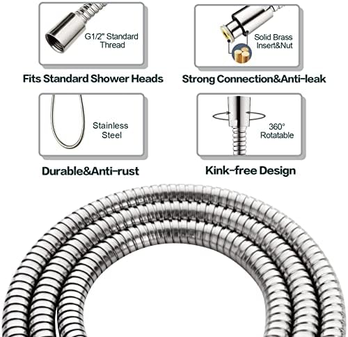 Bright Showers Dual Shower Head Combo with Handheld and 24-Inch Grab Bar