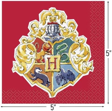 Magical Harry Potter Beverage Napkins Pack of 16 5x5 Enchanting
