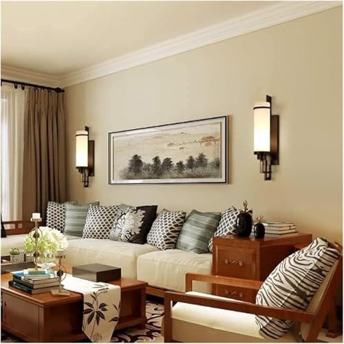 Modern Style Wall Light with LED Cylindrical Glass Shade