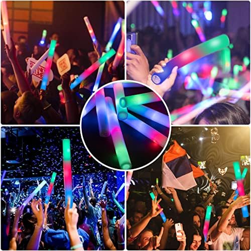 240 Pack LED Foam Sticks with 3 Modes