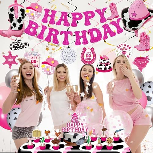 ITHKIRHO Cowgirl Party Decorations 41 Pcs
