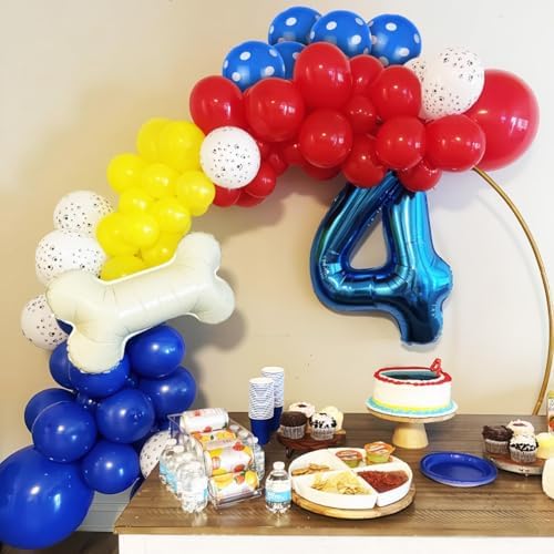 Dog Paw Balloons Set for Kids Party Theme