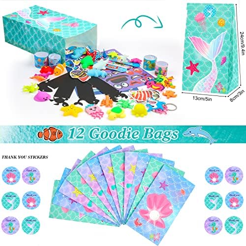 ANPHILE Under Sea Party Favors 134 Pieces Multi-Item Pack