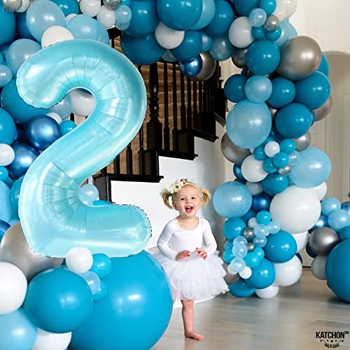 KatchOn Light Blue 2 Balloon - Pack of 3