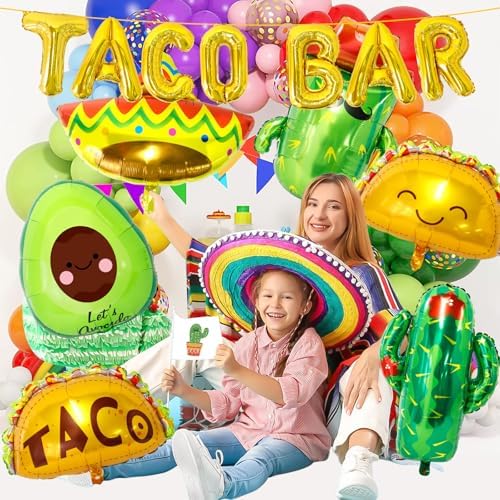 Taco Fiesta Balloons 13Pcs Party Decorations