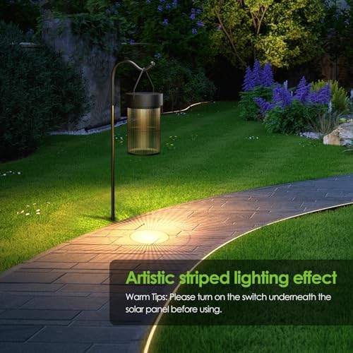Mlambert Solar Lantern Outdoor Waterproof 4-Pack