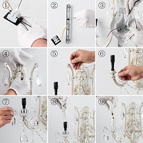 YLONG-ZS Crystal Wall Sconce Modern Wall Light