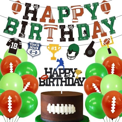 Football Birthday Decorations Pack - Touchdown Party Essentials