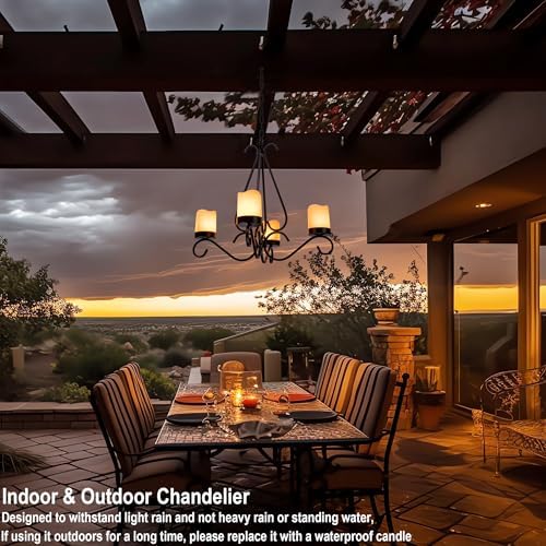 Battery Operated Chandelier for Outdoor Decor