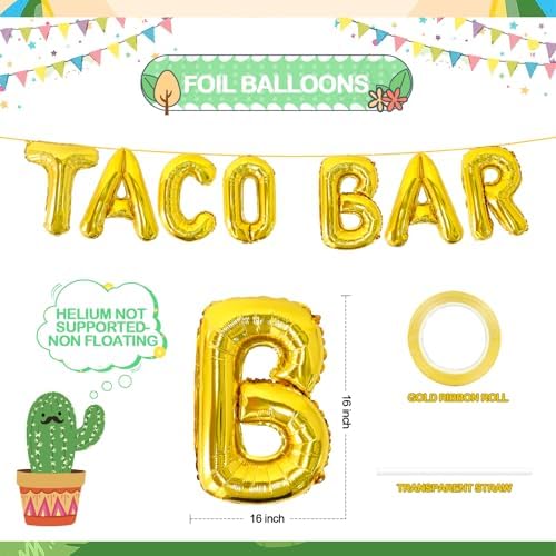 Taco Fiesta Balloons 13Pcs Party Decorations