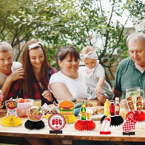 BBQ Party Decorations 12 Pcs Centerpieces