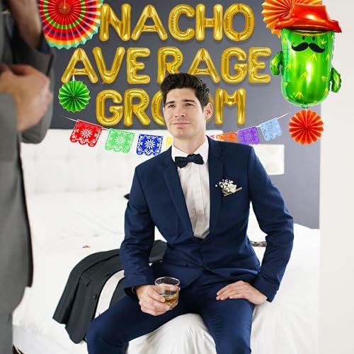 JeVenis Nacho Groom Balloons Decorations