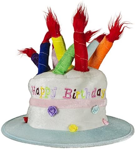 LED Light-Up Happy Birthday Cake Hat for Kids