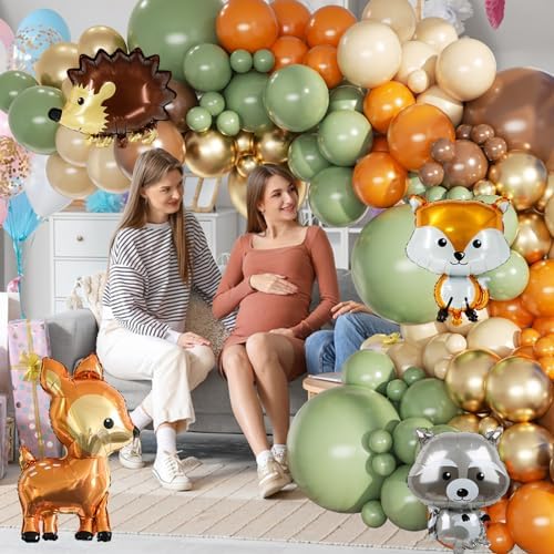 Woodland Animals Balloon Garland Kit 148pcs