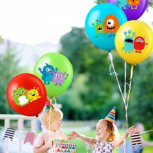 Civaner 60 Piece Monster Foil Balloons 6 Styles