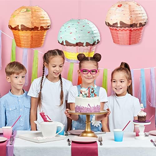 Riakrum 6pcs 12 Inch Candyland Paper Lanterns