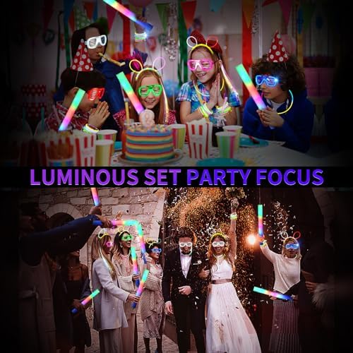 272 pcs Glow Party Supplies Set with LED Glasses