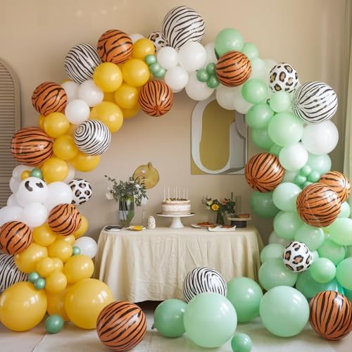 Jungle Balloons 12 Inch 50 Pcs Safari Decorations
