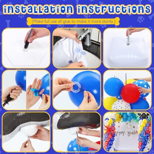 Kasyat 2 Sets Dog Paw Balloon Arch Kit