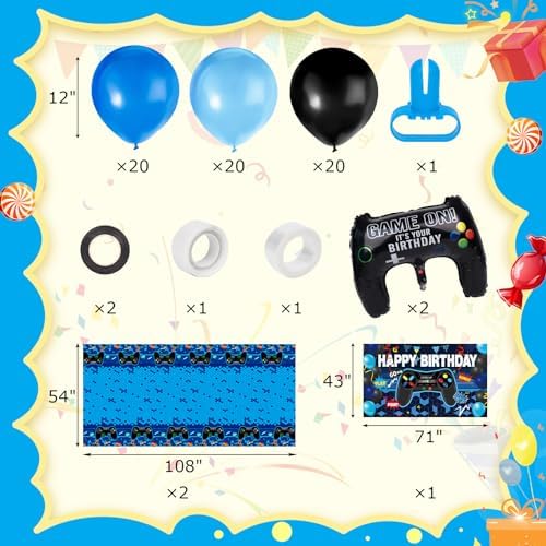 LovesTown 70PCS Video Game Balloon Garland Kit