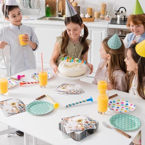 Kochorie 100 Fall Flower Paper Napkins 13x13 Disposable for Parties