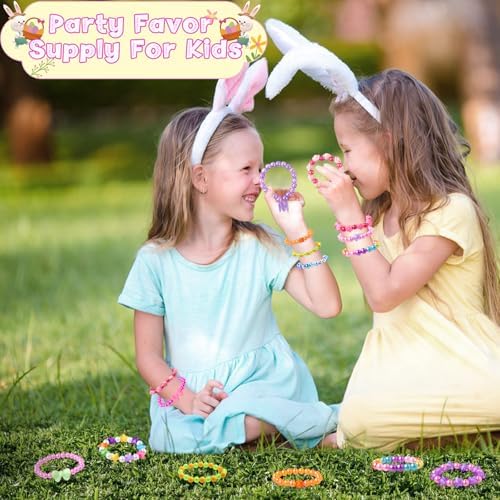 SpringFlower 24 Pcs Kids Bracelets for Girls