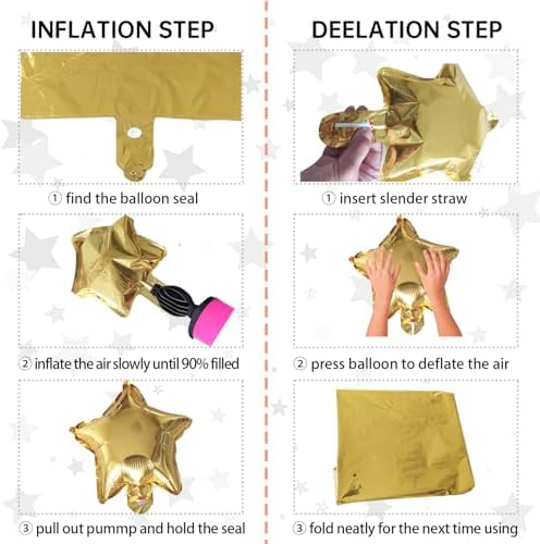 Gold Happy Birthday Balloons Banner Sets 13pcs