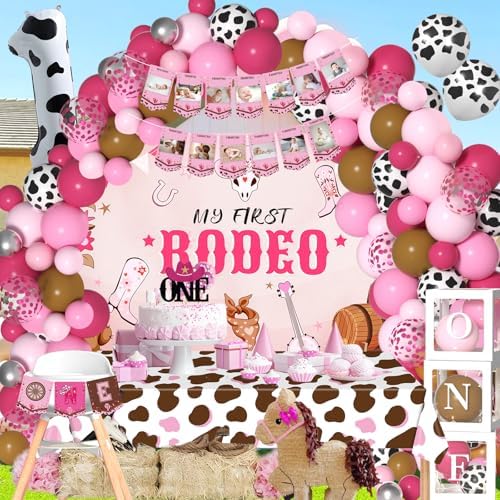 Western Cowgirl 1st Birthday Decor Kit