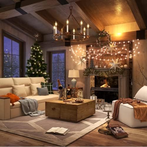 LOVEDIMA 354 Antique Brass 8 Light Chandelier
