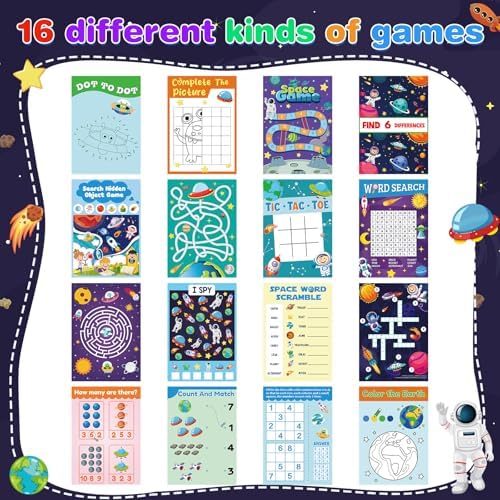 Kosiz 24 Pcs Outer Space Activity Book Kids