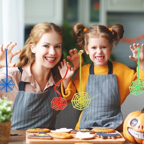 24Pcs Colorful Spider Web Party Favors Pack