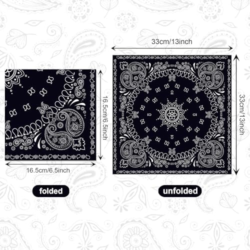 Cholo Black Bandana Napkins 40 Pcs Set
