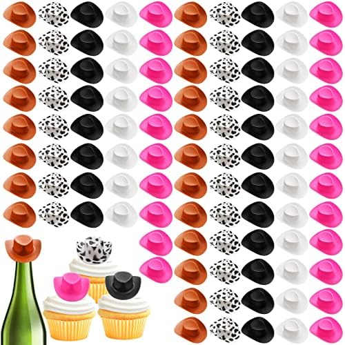 100 Pcs Mini Cowboy Hats for Crafts and Party