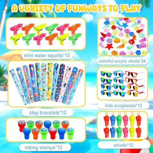 Pool Party Favors 132PCS Summer Kids Toys for Beach Parties