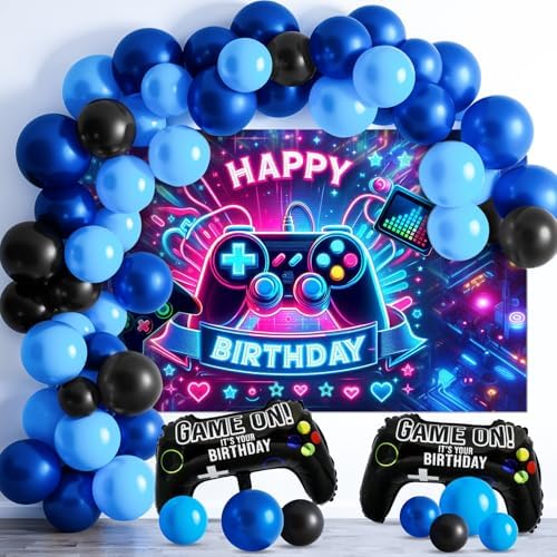 112PCS Gaming Birthday Decorations Party Set