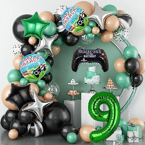 6Pcs Video Game Themed Balloons for Birthday Parties
