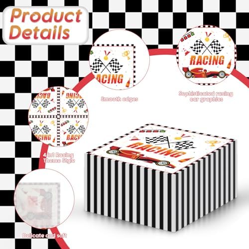 Racing Car Napkins for Birthday Parties
