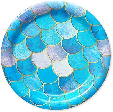 American Greetings Mermaid Plates 36 Count
