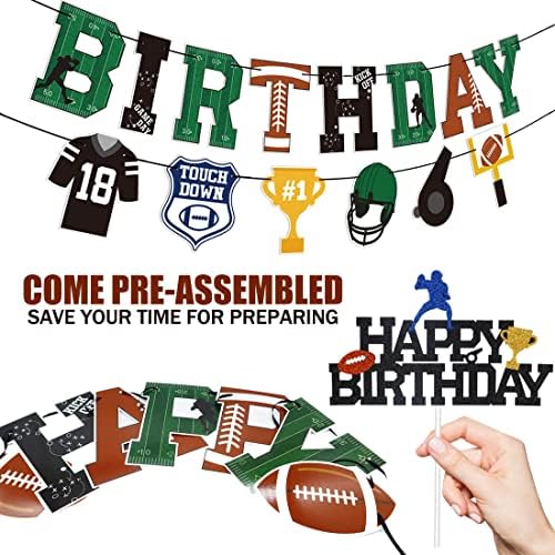 Football Birthday Decorations Pack - Touchdown Party Essentials